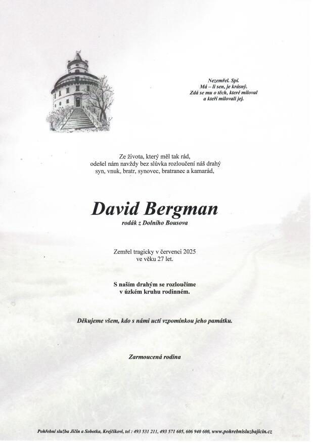 Smuteční oznámení – Bergman