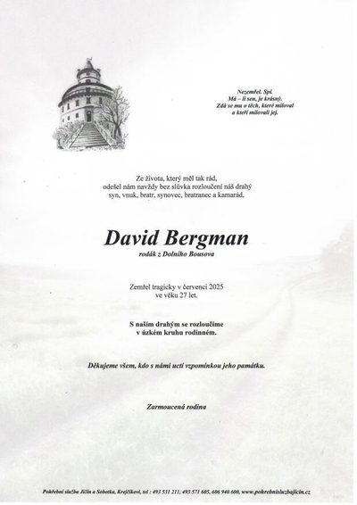 Smuteční oznámení – Bergman