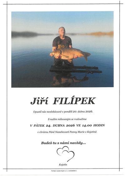 Smuteční oznámení – Budeš Fillípek