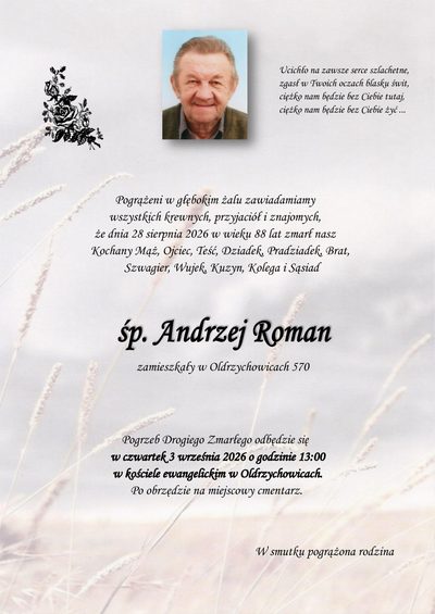 Smuteční oznámení – 