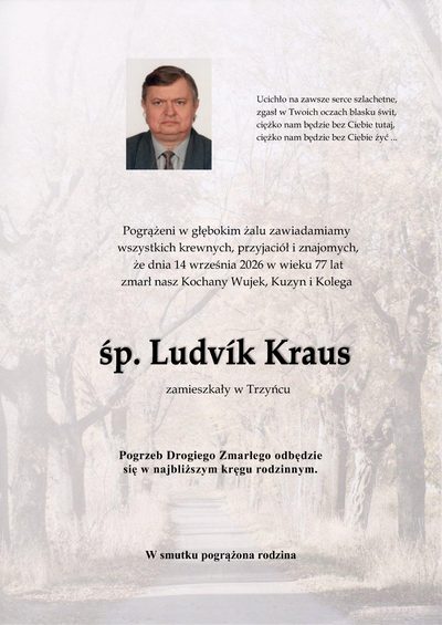 Smuteční oznámení – 