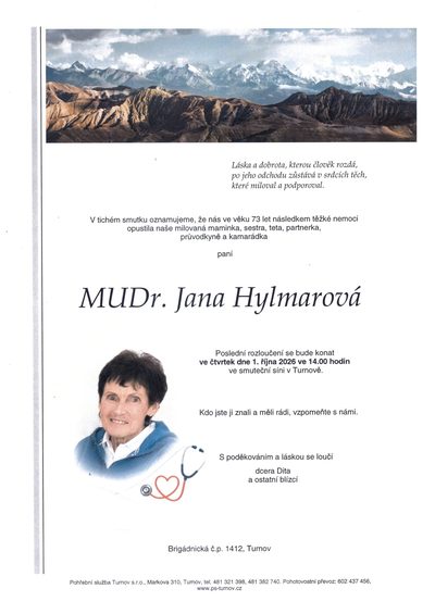 Smuteční oznámení – 