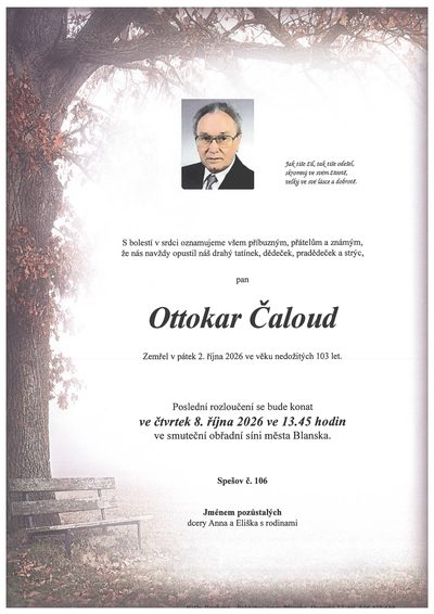 Smuteční oznámení – 