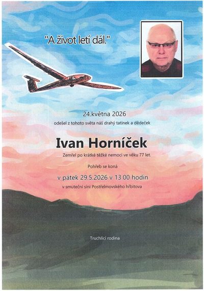Smuteční oznámení – Ivan Horníček