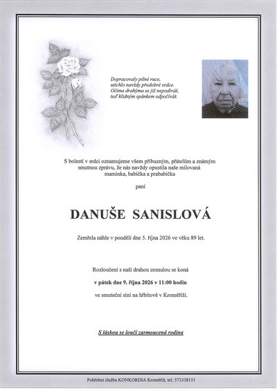 Parte Danuše Sanislová
